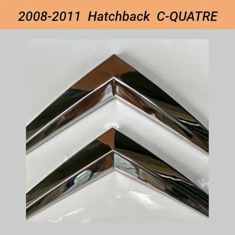 AJFJ2 For Citroën C4 C-QUATRE Sport ABS Chrome Emblem Badge OEM Style Front Rear Logo Replacement Accessories for 2008-2017 Models