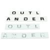 Fit For Outlander Original ABS Chrome Car 3D Letters Hood Emblem Logo Badge Car Stickers Styling Car Decal Accessories