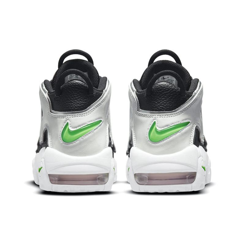 Nike Женские винтажные баскетбольные кроссовки Air More Uptempo 'Black Metallic Silver' DN8008-001