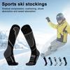 Эластичные лыжные носки мужские женские до колена термоспортивные компрессионные амортизирующие зимние носки для сноуборда, пеших походов, охоты