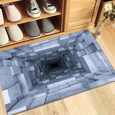 3D Оптическая Иллюзия Ловушка Придверный Коврик Бесконечная Бездна Ковер Реалистичный Визуальный Придверный Коврик Нескользящий Напольный Коврик