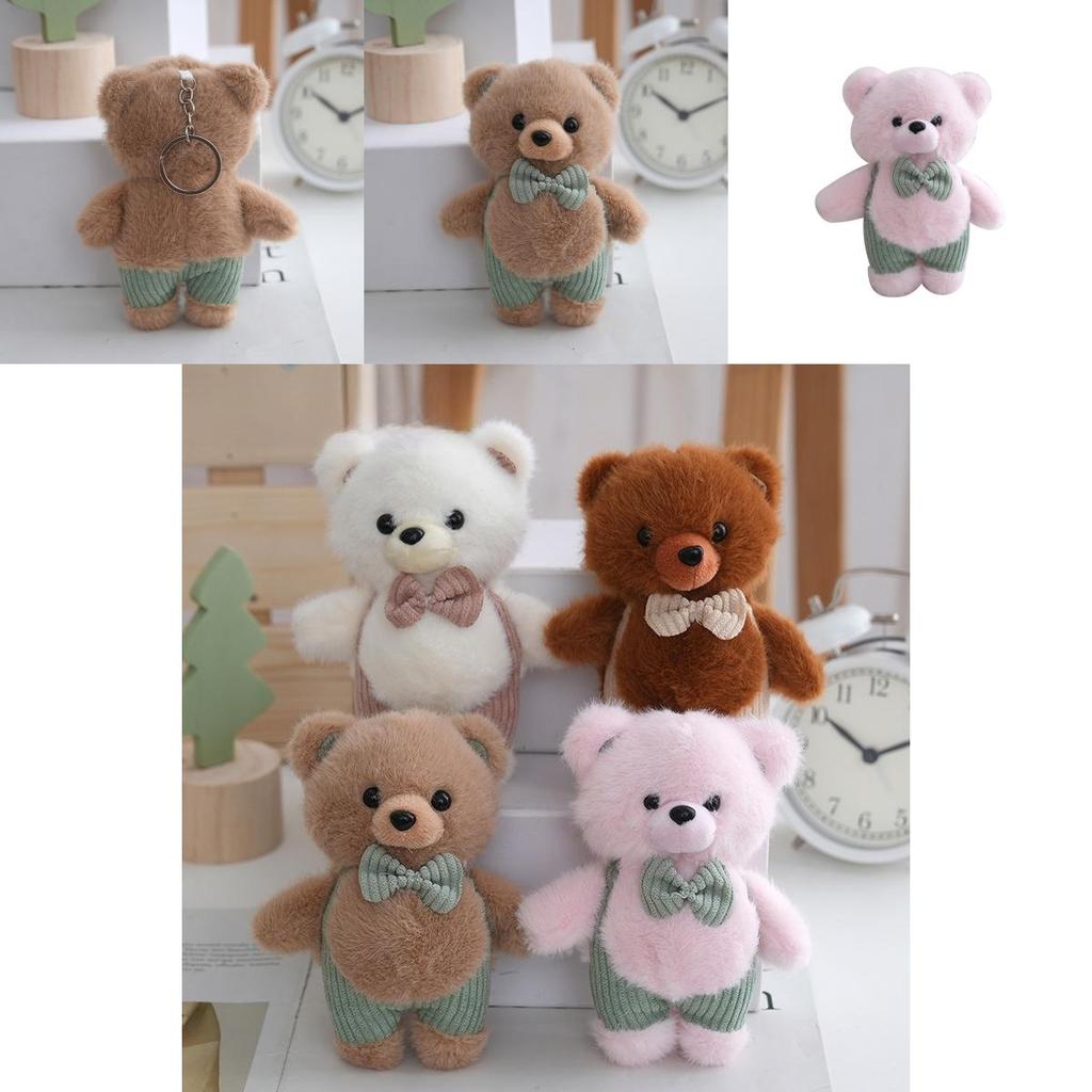 Plush Bear Keychain Plush Toy With Pp Cotton Filling For Girls And Kids