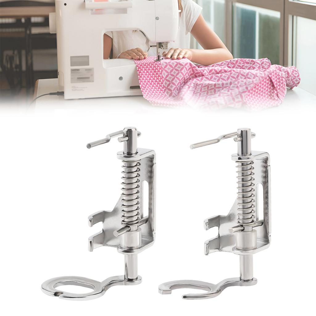 2pcs Open Toe and Large Metal Free Motion Quilting Darning Presser Foot Set for Low Shank Sewing Machines