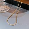 iF ME Luxury Gold Necklace for Women Twist Chain Choker Simple Accessories Jewelry