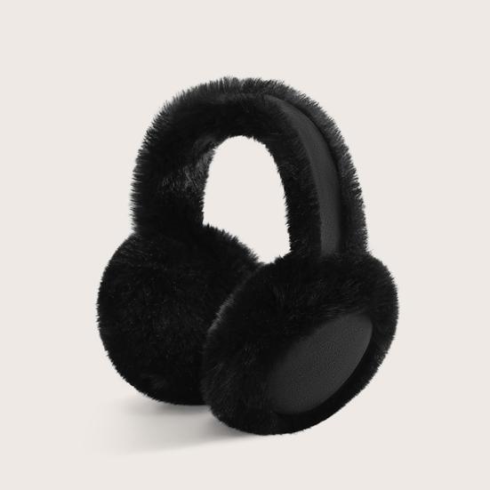 Наушники из искусственного меха с эластичной повязкой на голову, складной дизайн, пушистые теплые наушники, плюшевый верх, зимний аксессуар