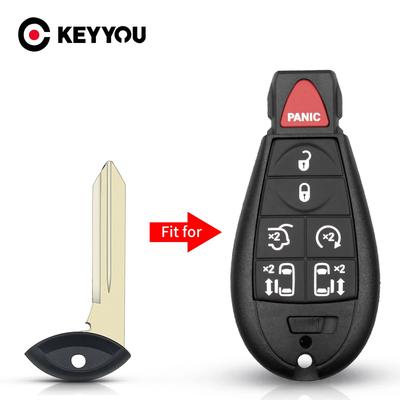 Сменный удаленный ключ KEYYOU, ​​необрезанное лезвие для Chrysler 300C, для Jeep Journey Grand Cherokee, для Dodge, аварийная вставка