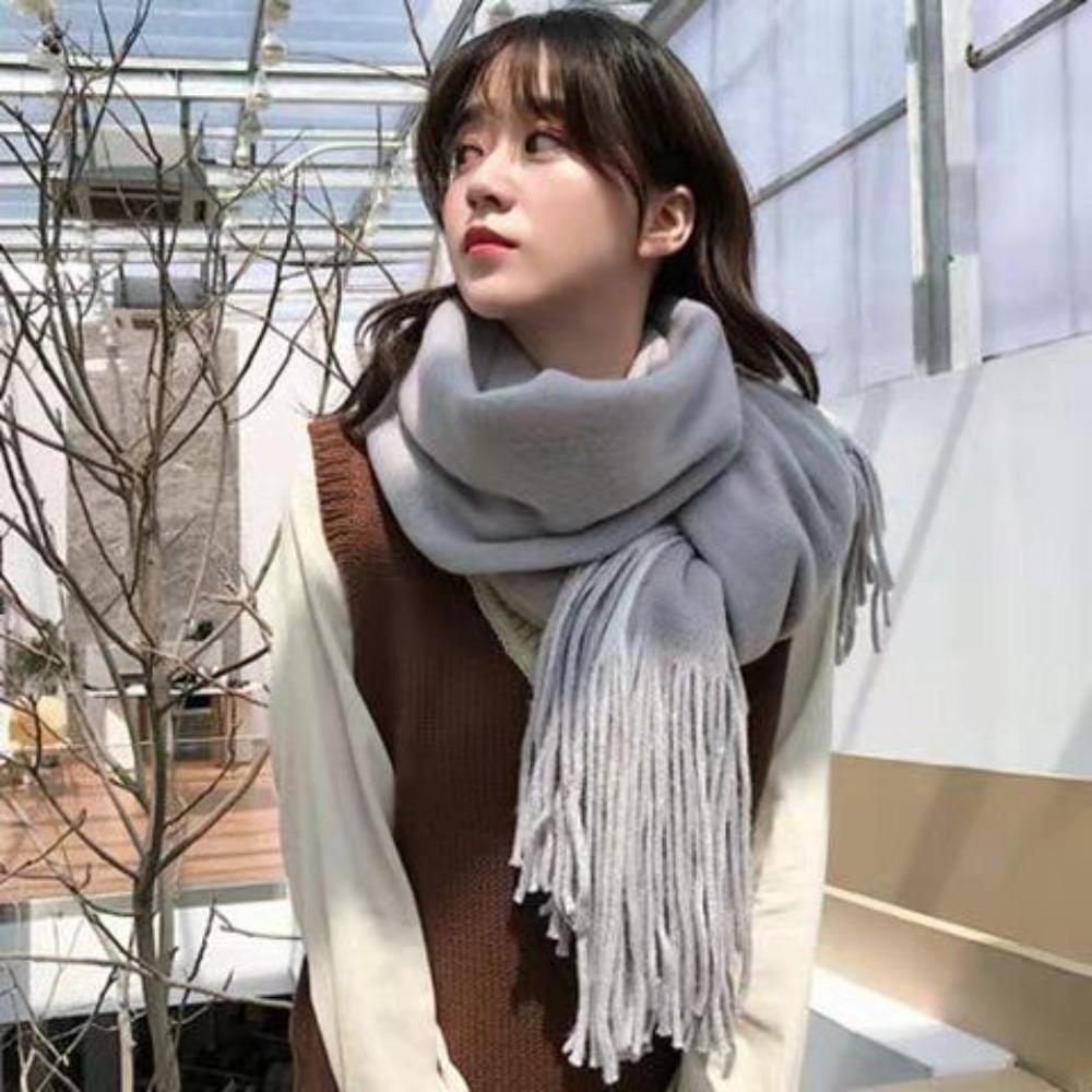 Women Plaid Scarves, Thickened Warm Scarves for Male and Female In Winter Warm Scarves
