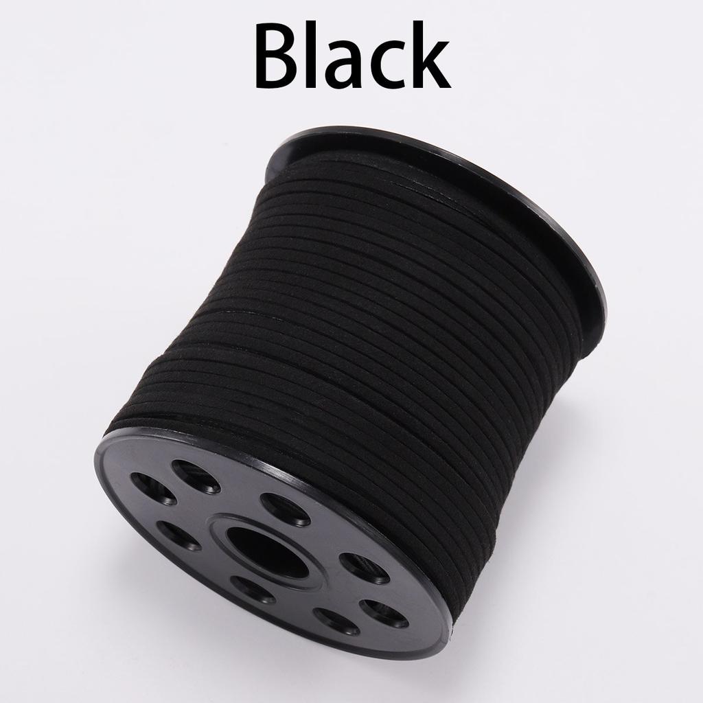 10 м/лот, 2,5 мм, плоский плетеный из искусственной замши, корейский бархатный кожаный браслет ручной работы с бисером, ожерелье «сделай сам» для изготовления ювелирных изделий, фурнитура