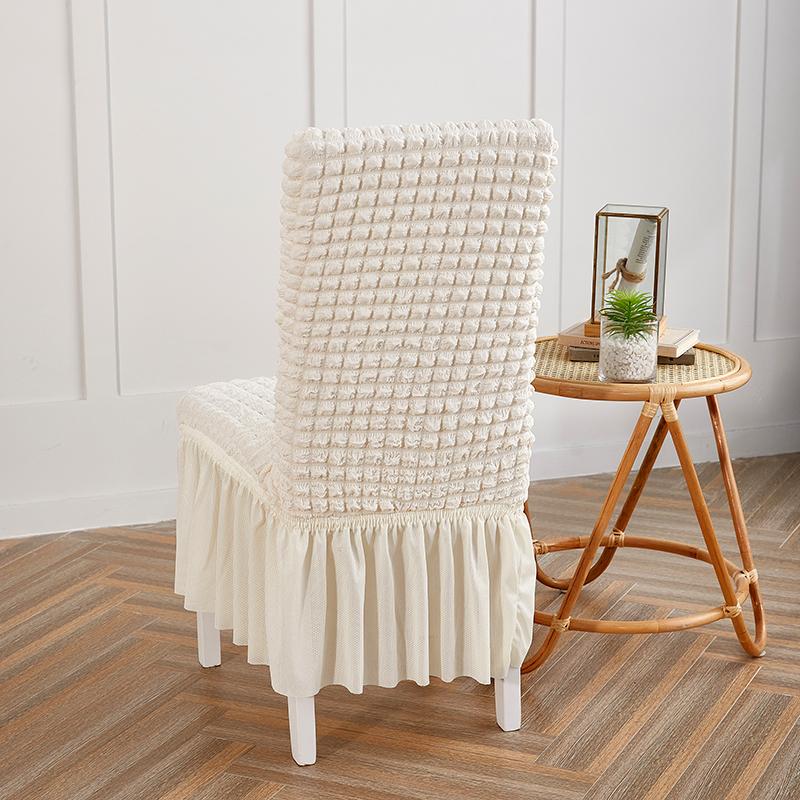 Чехлы на обеденные стулья, однотонные эластичные защитные чехлы для обеденных стульев, чехол на стул, юбка, украшение для офисного банкетного стула