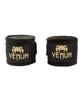 VENUM Bandages Bandages for and Martial Arts X 4.5m //Venum Boxing, Kickboxing, (Black Gold)