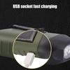 1PC Portable LED Lamps Flashlight Hand Crank Dynamo Torch Lantern Professional Solar Power Tent Light for Outdoor Camping Mountaineering