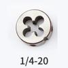 Threading Round Die 1pcs UNC Right Hand Round Die Size1/4-20 5/16-18 3/8-16 1/2-13  Alloy Steel Round Die Tool For Machining