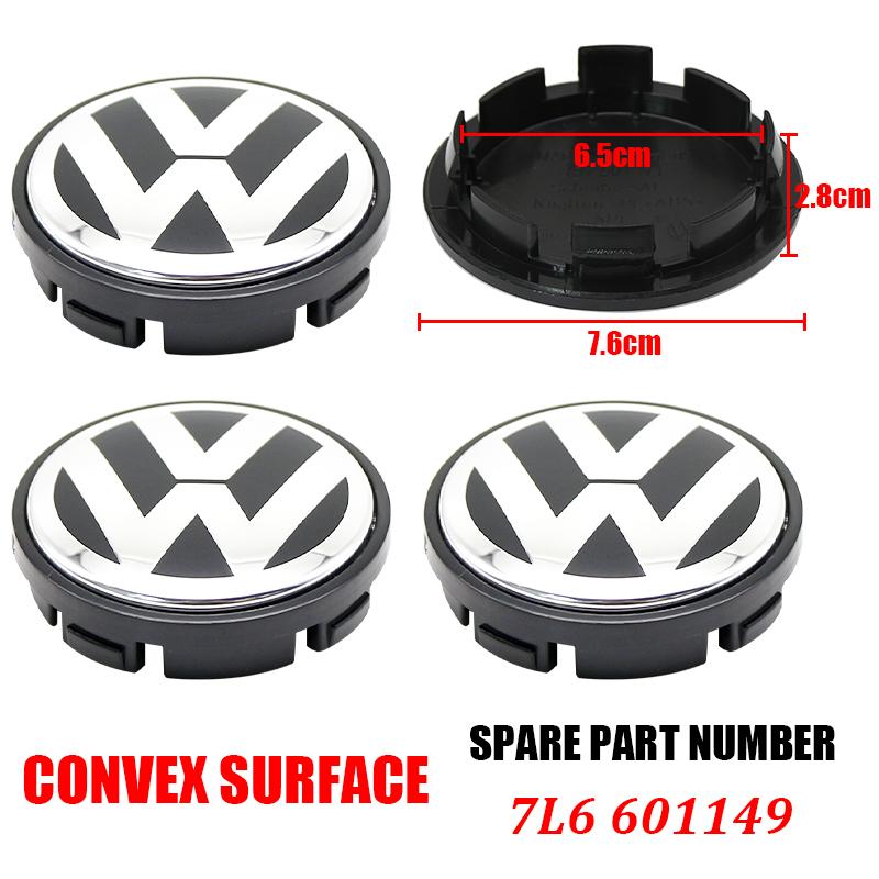 hijk1 4pcs VW Wheel Center Hub Caps 56mm 65mm 70mm Wheel Cover For Touran Golf 4 5 6 7 Polo Passat B5 B6 B7 CC 3D Premium Plus Pro Kit