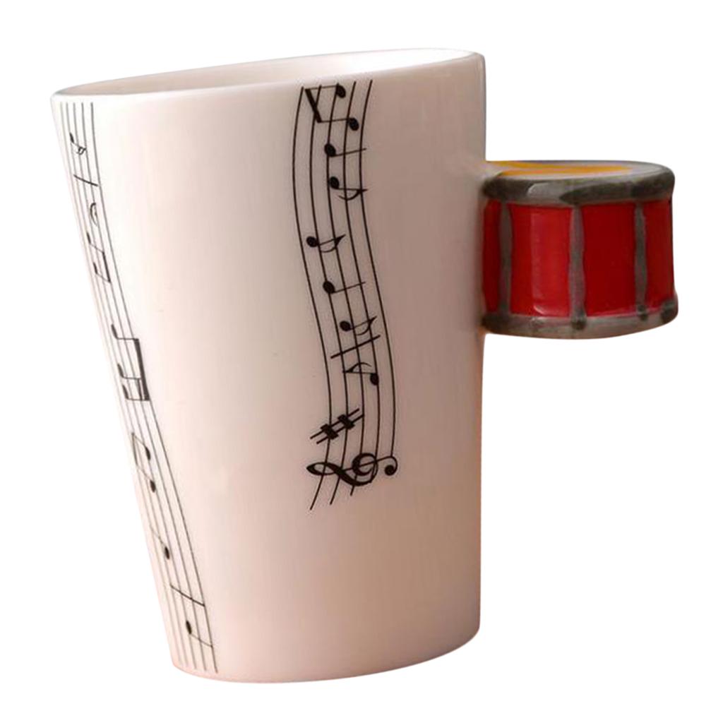 Креативная керамическая чашка для кофе с ручкой в виде гитары