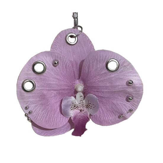 Брелок-подвеска в форме цветка, реалистичный внешний вид, легкий сплав, органайзер для ключей, цветочная декорация для сумки