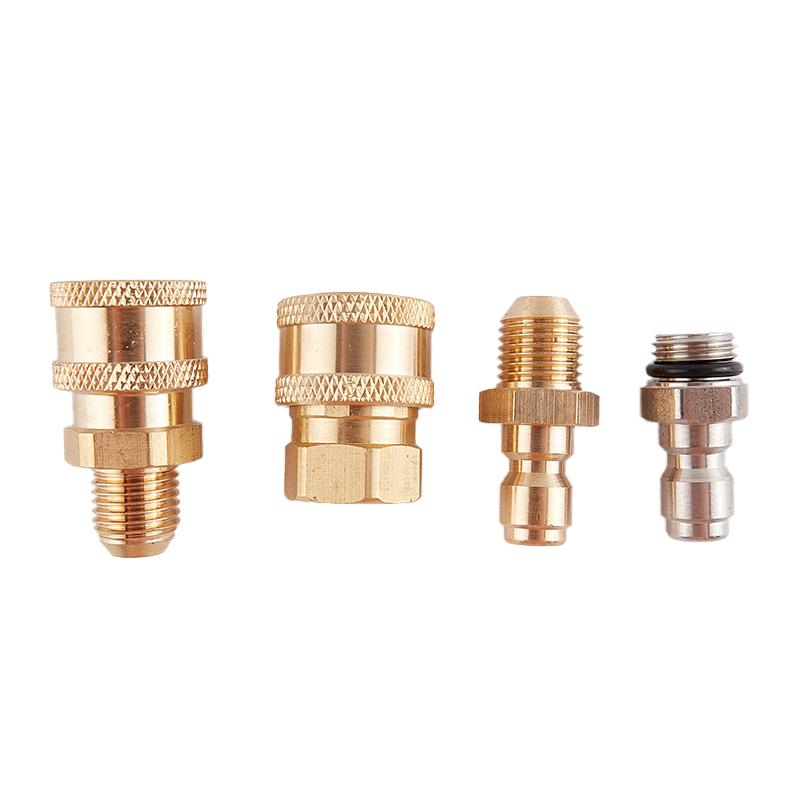 Copper 1/4 High Pressure Washer Quick Coupling Water Gun Hydraulic Coupler