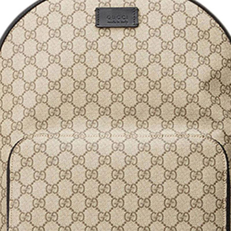 Gucci Presbyopia Logo Canvas and Leather School Bag Backpack Men's Ebony/Black #Classic Recommendation#