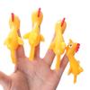 1-20PCS Practical Novelty Toy Fun Joke Toys Stretchy Turkey Kids Toys Flying Rubber Chicken Sticky