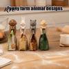Small Gifts for Home Animal Shape Sealing Clips with Magnetic Back, Funny Farmhouse Style Snack Bag Holders Storage Clips, Portable Food Freshness