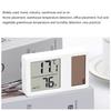 Large LCD Display Indoor Desktop Thermometer Hygrometer Solar Powered Temperature Humidity Meter for Baby Room Home