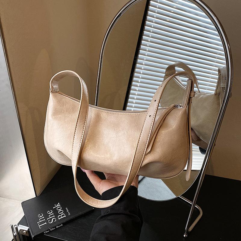 Сегодняшняя популярная женская сумка-пельмень большой вместимости, новая модная простая и универсальная наплечная сумка-мессенджер