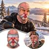 3D Face Printed Old Man Balaclava Face Mask Full Coverage Ski Mask Hood Novelty Headwear  For Men