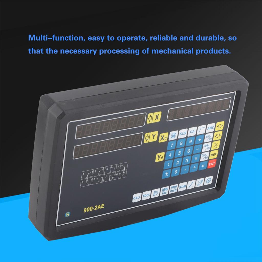 Цифровой дисплей для фрезерного токарного станка с двумя линейными шкалами 0-400 мм