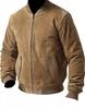 Men's Suede Lambskin Leather Fashion Bomber Jacket Vintage Brown Jacket Fashion