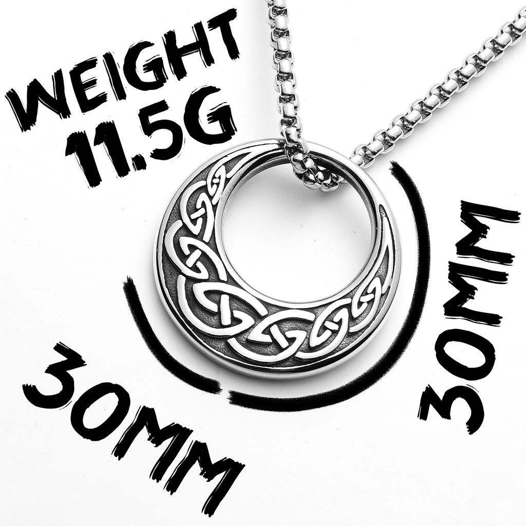 Viking Carving Pattern Men Necklaces Stainless Steel Pendant Chain Women Punk Fashion Jewelry New In Accessories Gifts