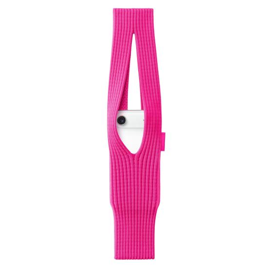 Knitted Mobile Phone Bag Stretchy Phone Pocket Universal Phone Sleeve Crossbody Pouch for Men Women Travel Gym Shopping