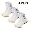 3 Pairs Universal Anti-Skid Sports Socks,Thick, Comfortable & Durable for Football, Basketball,Breathable Sports Socks