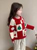 Girls' Fashionable Thickened Sweater - Warm, Versatile Autumn/Winter Style for Little Influencers