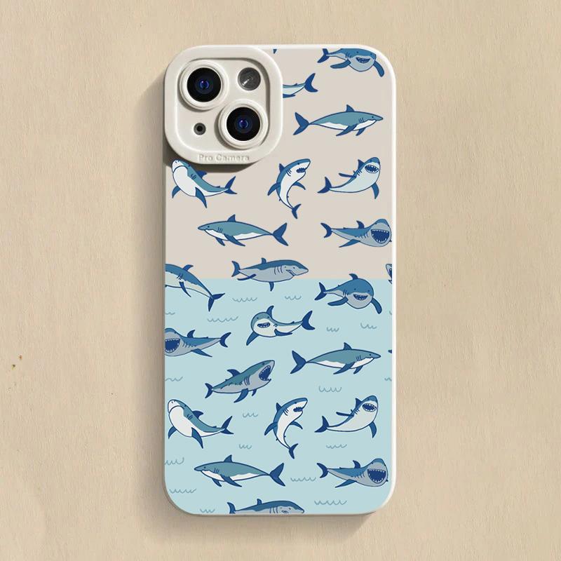 Силиконовый чехол для телефона с изображением плавающего кита для Samsung Galaxy A14 A34 A54 A33 A53 A05 S23 Ultra S22 Plus S21 FE, противоударный, мягкий чехол