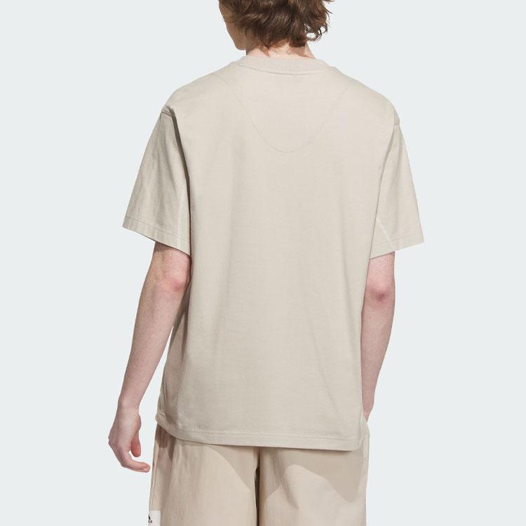 adidas Спортивная футболка с рисунком Lounge унисекс, бежевый IP4978