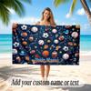 Other Similar Designs Theme Beach Towel Personalized Custom Name & Text Soft Quick Dry Beach Towel for Swimming Travel