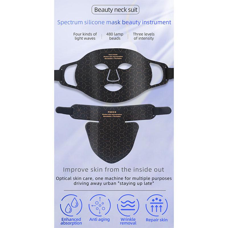 Уход за кожей 4 цвета светодиодная маска для лица против морщин омоложение кожи фотонная терапия косметические устройства отбеливание