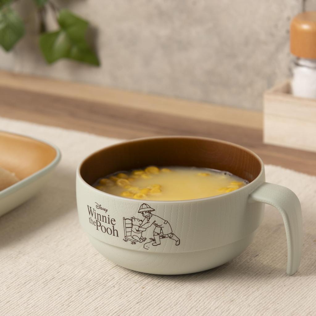 Maebata Кружка Винни-Пух компактная, для посудомоечной машины, подходит для микроволновой печи, синяя, 400 мл, Disney 52953 D-WP35