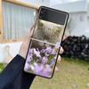 Роскошный чехол для Samsung Galaxy Z Flip 4 3 5G, черный ПК, жесткие чехлы для телефонов, модная задняя крышка ZFlip Funda, милый Aniaml Cat Shell Sac