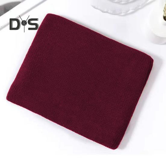 Winter Cycling Scarf Double-Layer Neck Warmer Knit Thickened Fleece Lined Elastic Soft Circle Scarf Neck Gaiter