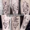 Small Fresh Floral and Animal Temporary Arm Tattoo Stickers - Waterproof 9*16cm