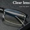 Retro Plastic Reading Glasses Decorative Glasses Rectangle Frame Glasses Black Grey Plain Glass Spectacles Men and Women