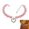Elegant Pearl Necklace Cat and Dog Jewelry Pet Accessories Pendants Necklaces Collar Pet Collar