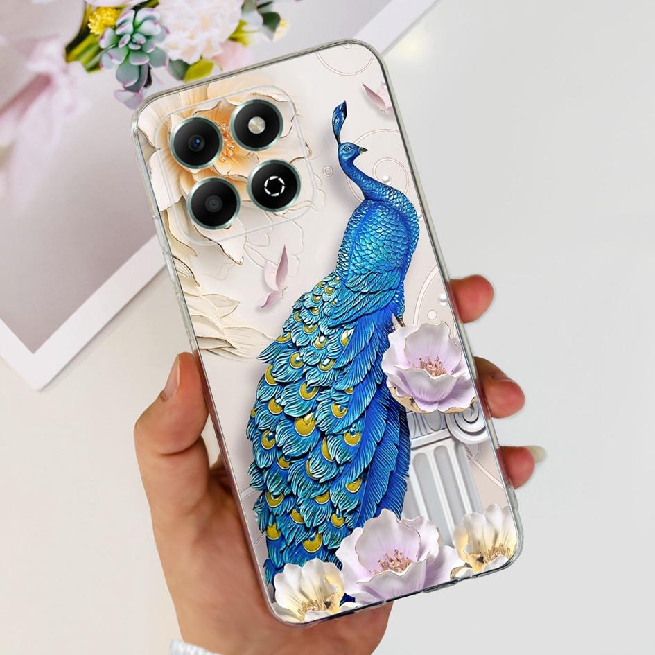 Чехол для Honor X6b JDY-LX1 JDY-LX2 Чехол Роскошный Мраморный Узор Мягкий Прозрачный Силиконовый Задняя Крышка Телефона Для Honor X6b 4G X 6B Fundas