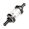 Visible Clear Glass Fuel Filter with Thickened 5/16-Inch Fuel Line And Hose Clamps Universal Oil Filter Kit