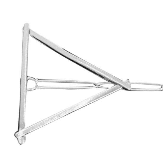 Мода Сплав Полый Полумесяц Круг Треугольник Челка Зажим для волос Женская заколка Шпилька