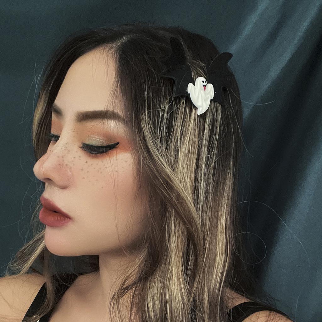 Аксессуары, Темные Готические Заколки для Волос в виде Черепа и Тыквы, Милые Крутые Хэллоуинские Призрачные Лунные Аксессуары для Волос для Девочки