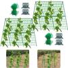 Foldable A-Frame Garden Trellis with Net,Supports Cucumbers,Tomatoes,Zucchini In Raised Beds