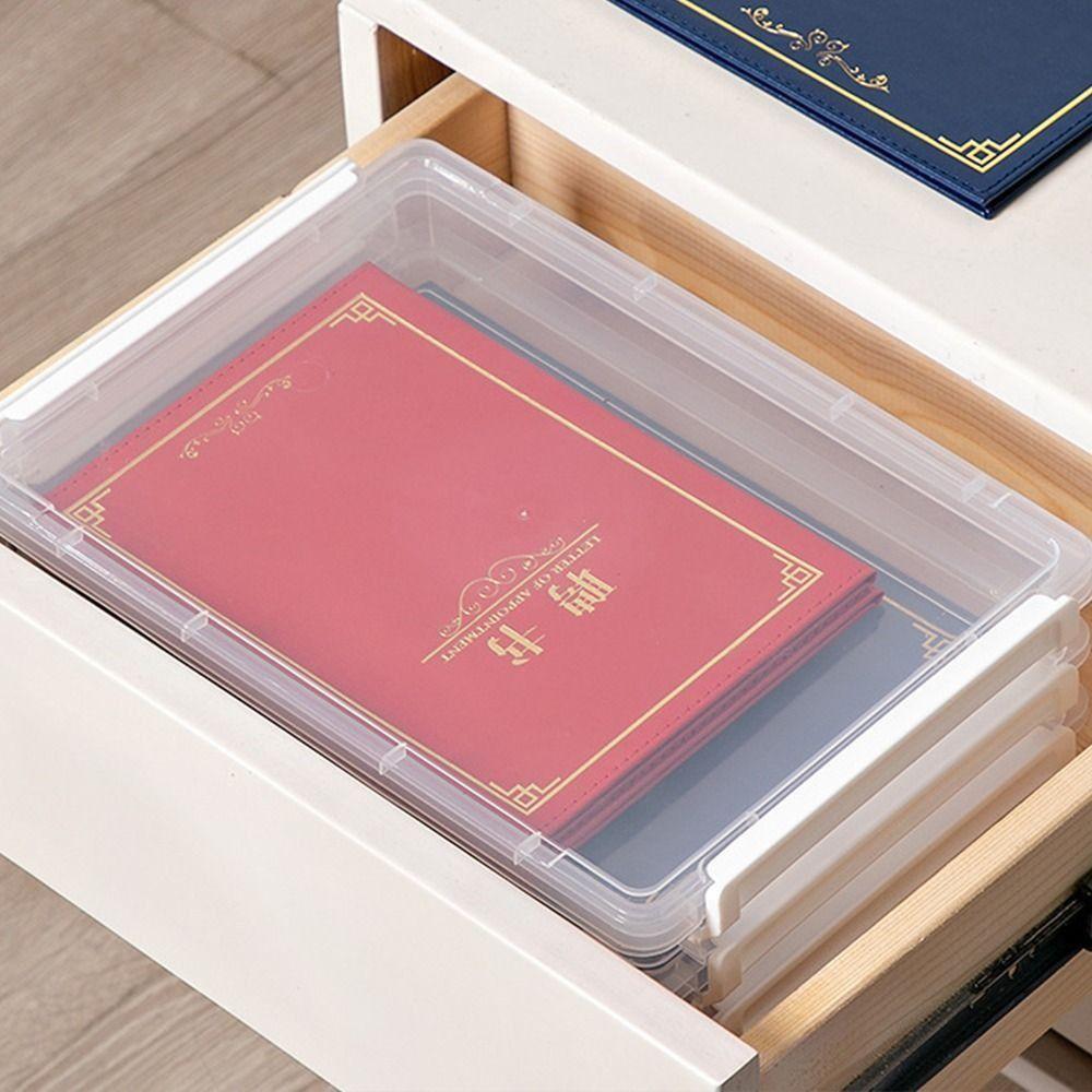 Paper Organizer Certificates Storage Box Documents Box Classification Box File Organizer Box