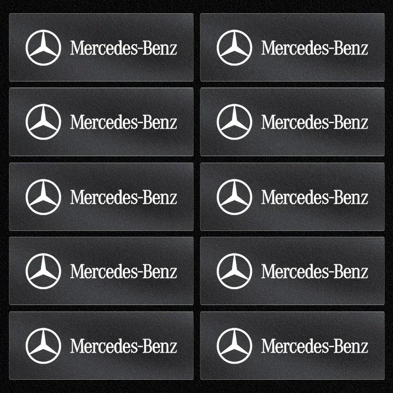 AABIG1 1/2/5/10pcs Car Styling Emblems Stickers Interior Decoration Decal For Mercedes Benz W166 W212 W213 W246 W176 W205 C180 W167