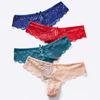 Women's Lace Seamless Underwear Sexy Hollow Out Pure Desire Low Waisted Triangular Underwear Cotton Stall Comfortable Breathable